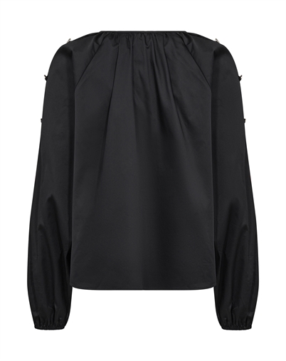  Leveté Room - LR-Isla Solid 131 Bluse - Black